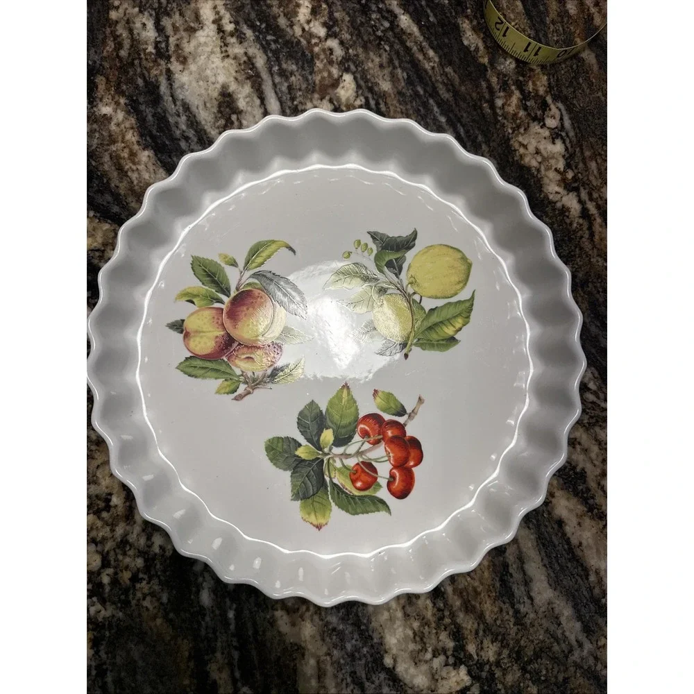 Portmeirion Pomona Quiche Fluted Baking Dish 10